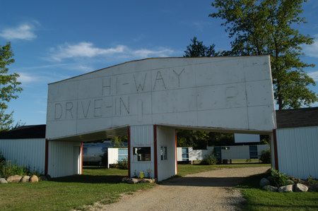 Hi-Way Drive-In Theatre - Entrance (newer photo)